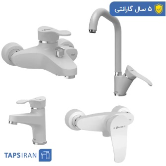 شیرآلات سفید شودر ست