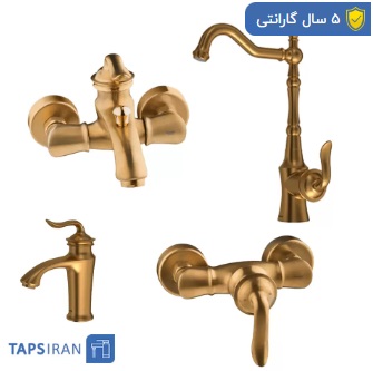 شیرآلات طلایی مات شودر