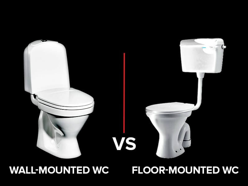 تفاوت وال هنگ و توالت فرنگی