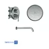 شیر حمام توکار شودر مدل روگن تیپ 1 -  BRASS