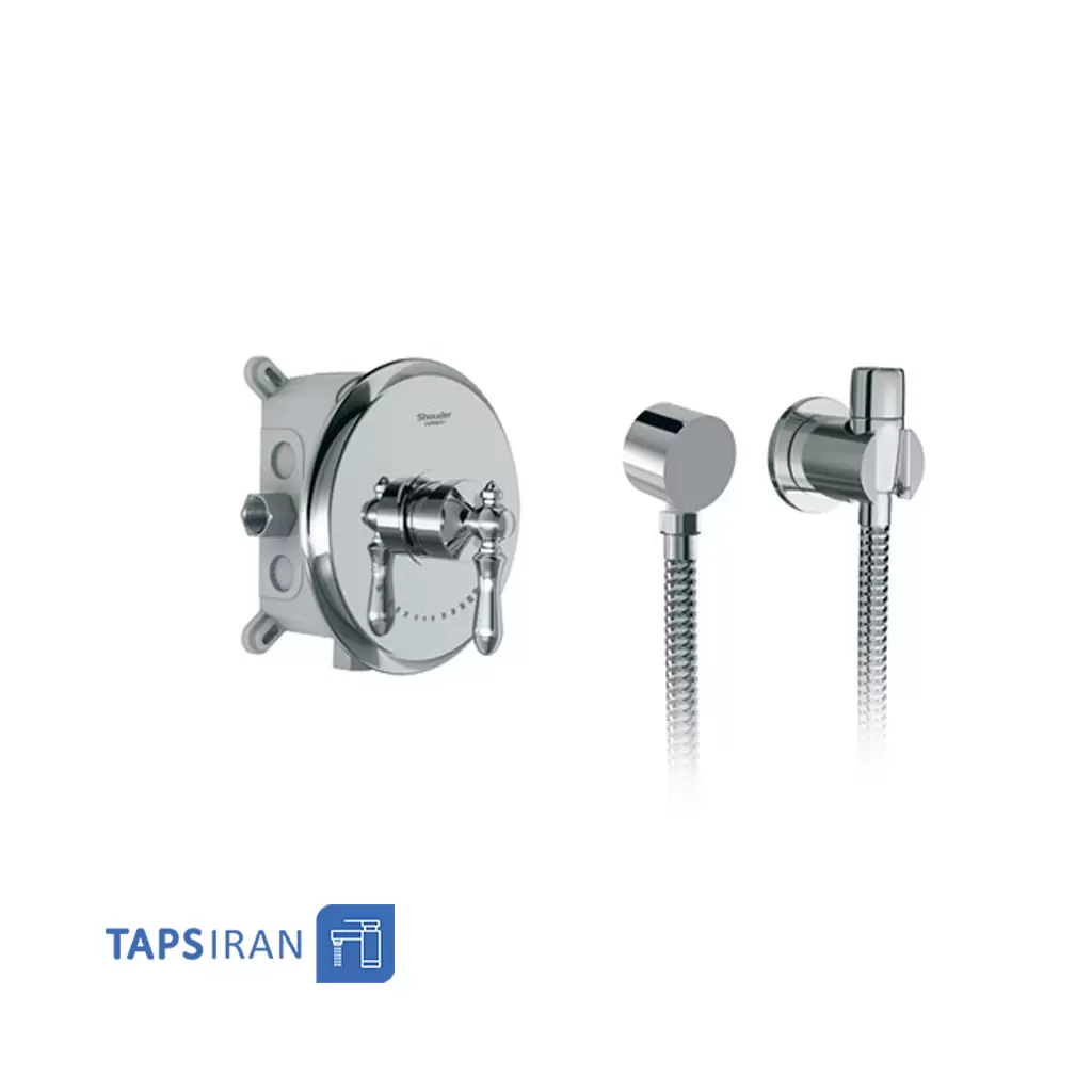 شیر توالت توکار شودر مدل زیگموند - BRASS