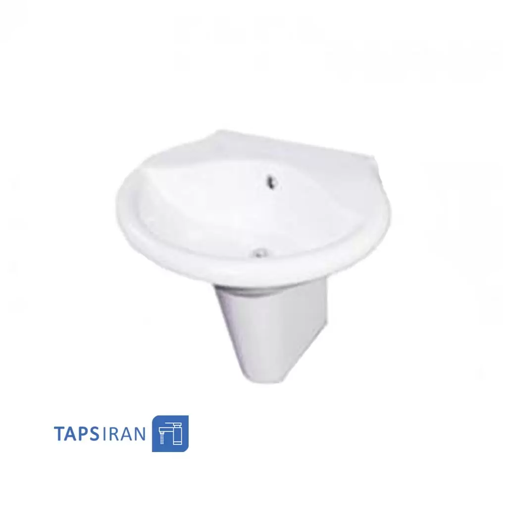 روشویی گلسار مدل آکوا 58 با نیم پایه