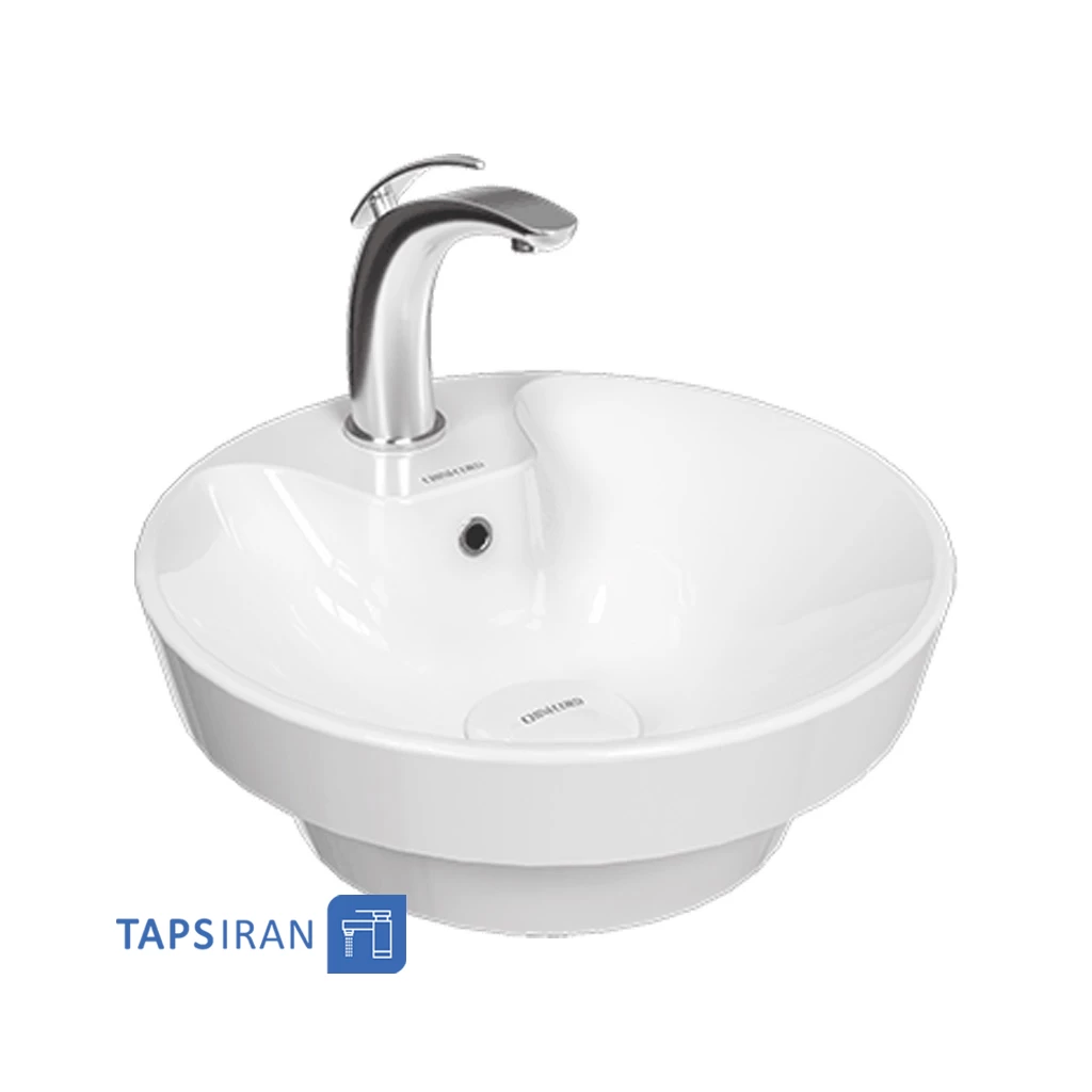 روشویی روکابینتی دور استایل کرد مدل صدف