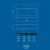 روشویی روکابینتی 50 سانت کرد مدل فیتونیا