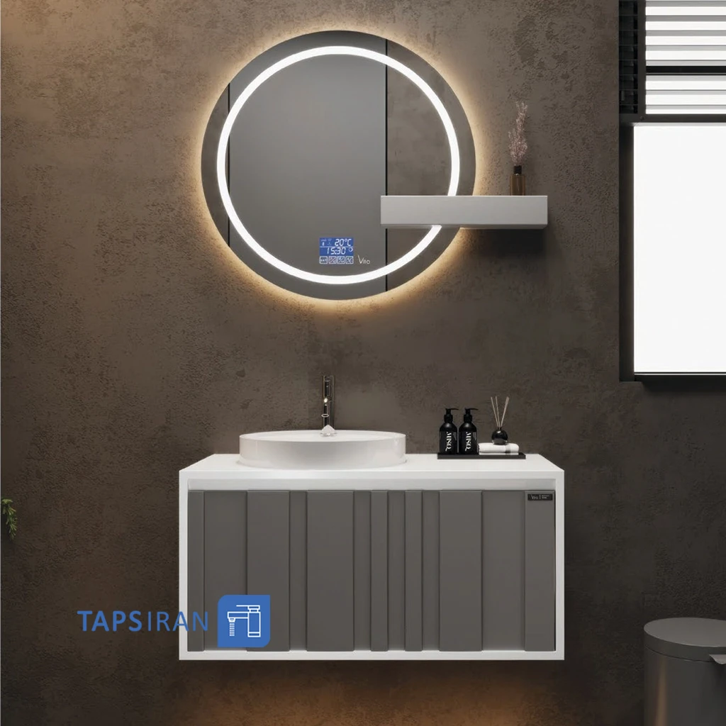 ست کابینت روشویی و آیینه ویتا مدل 3030