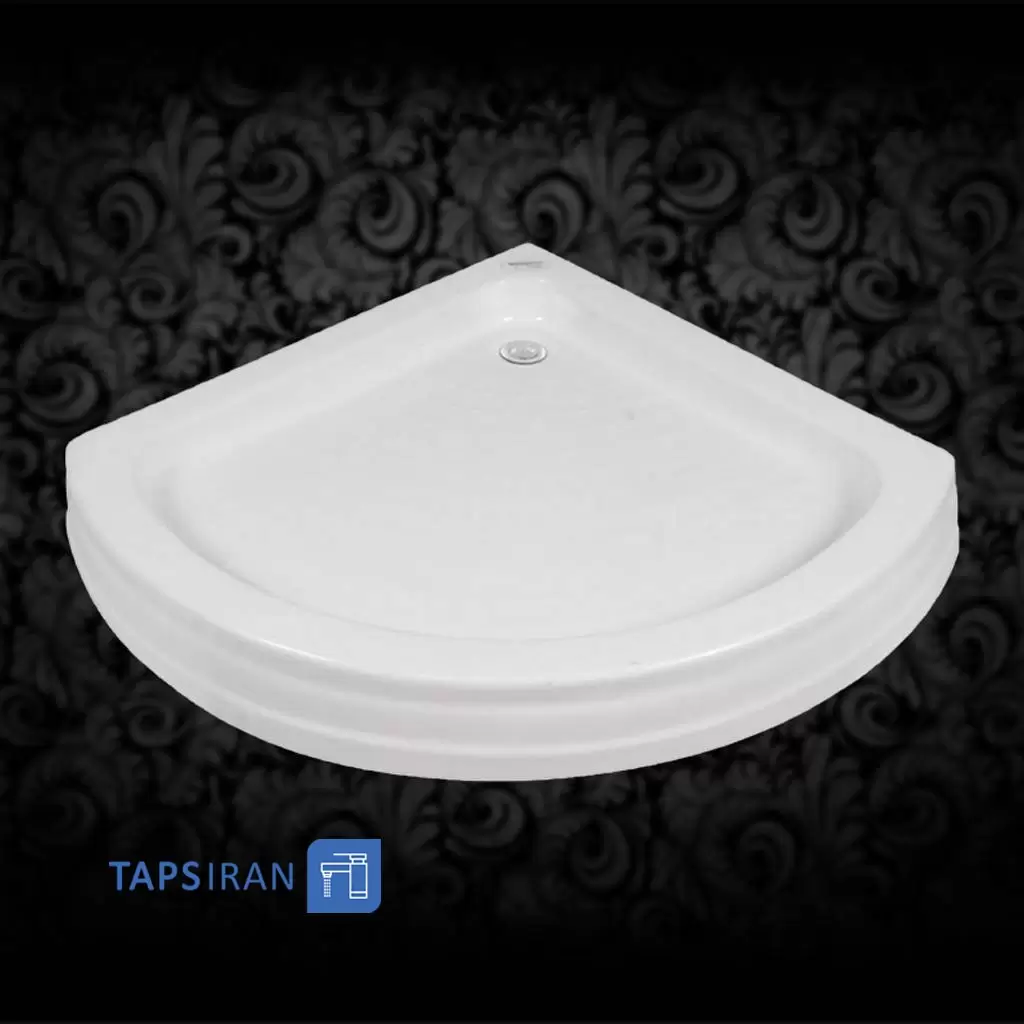 زیردوشی نیم گرد زرین آب 80x80