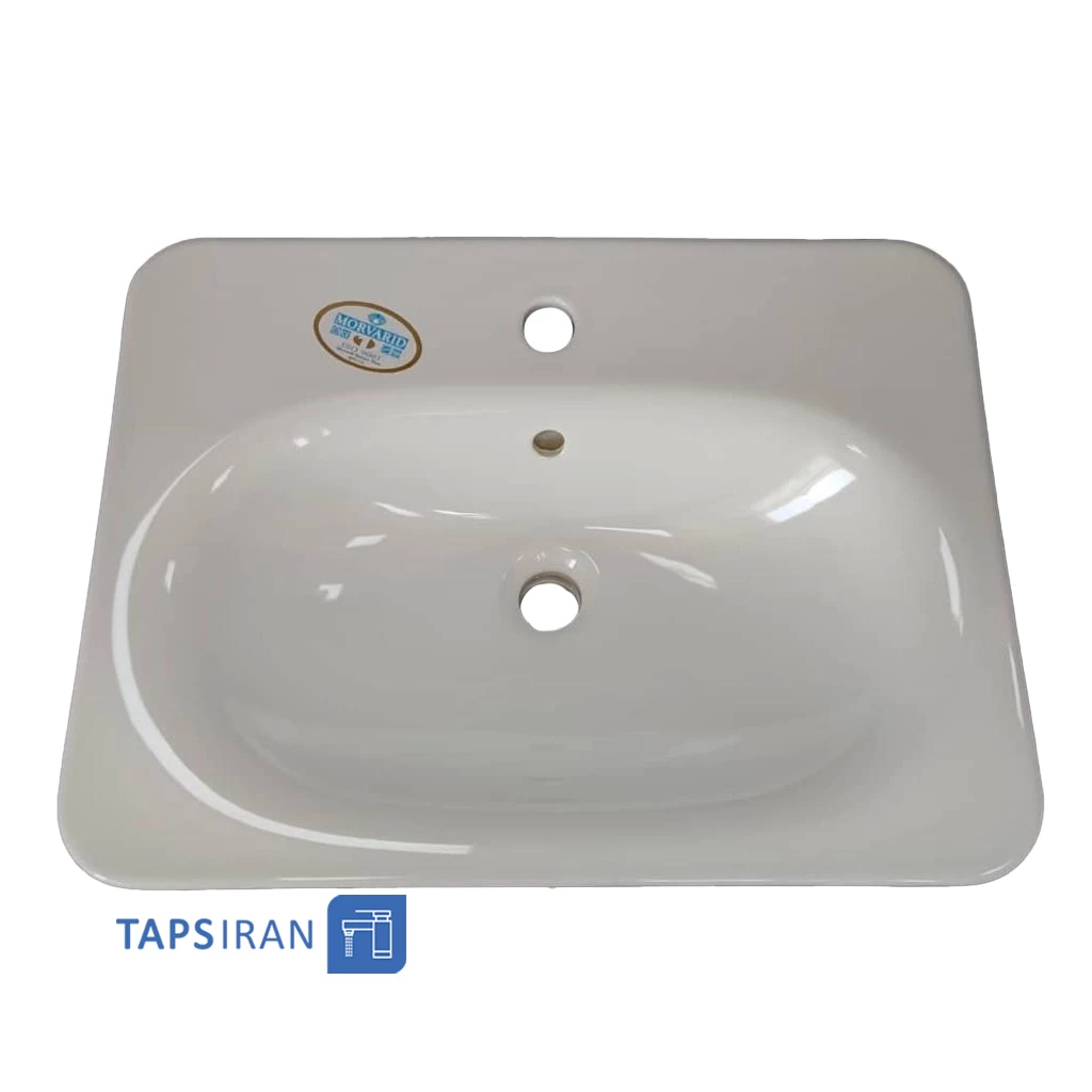 روشویی روکابینتی مروارید مدل آلفا 60  سفید