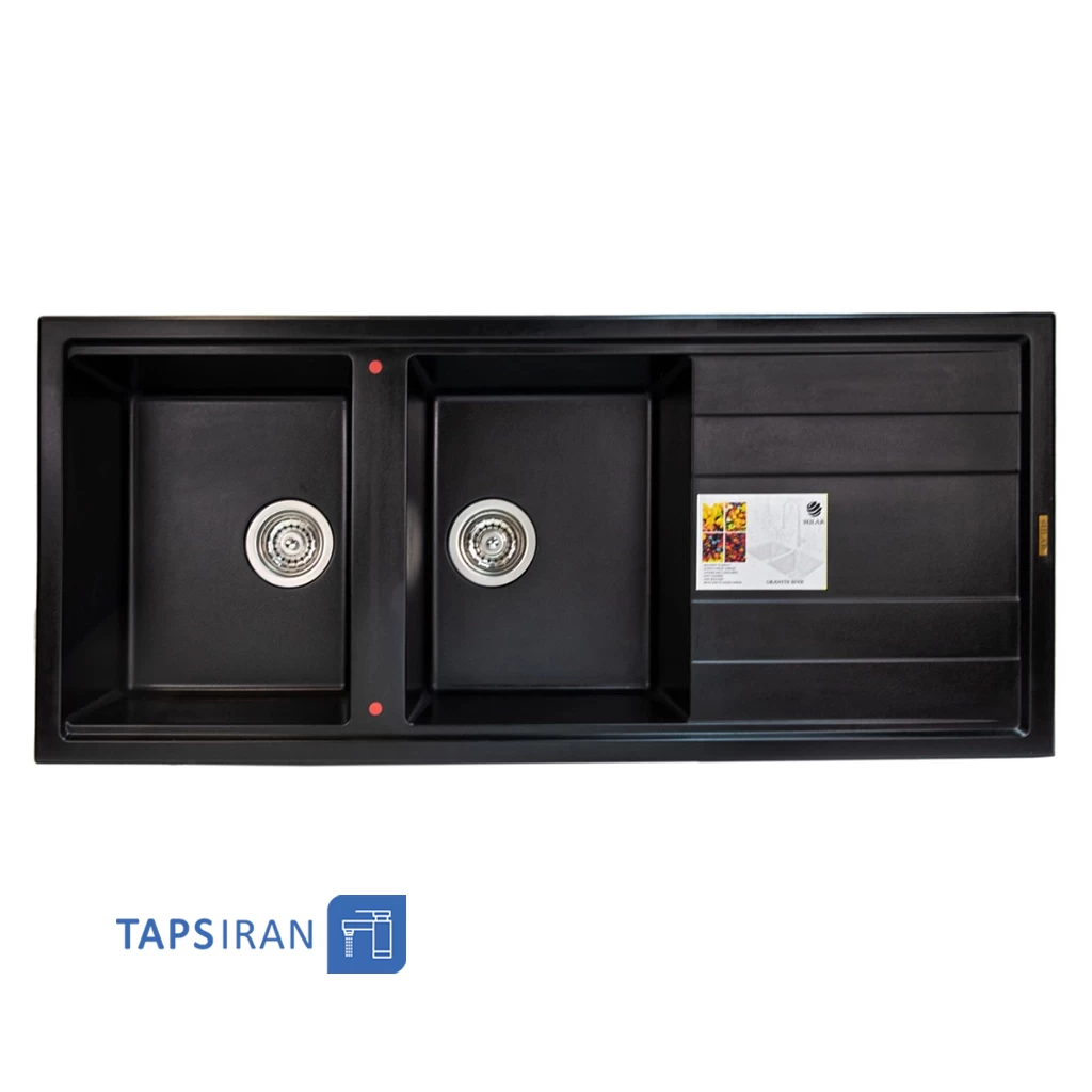 سینک گرانیتی سولار مشکی مدل 400