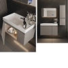 ست روشویی کابینتی و آینه ویتا مدل 3087