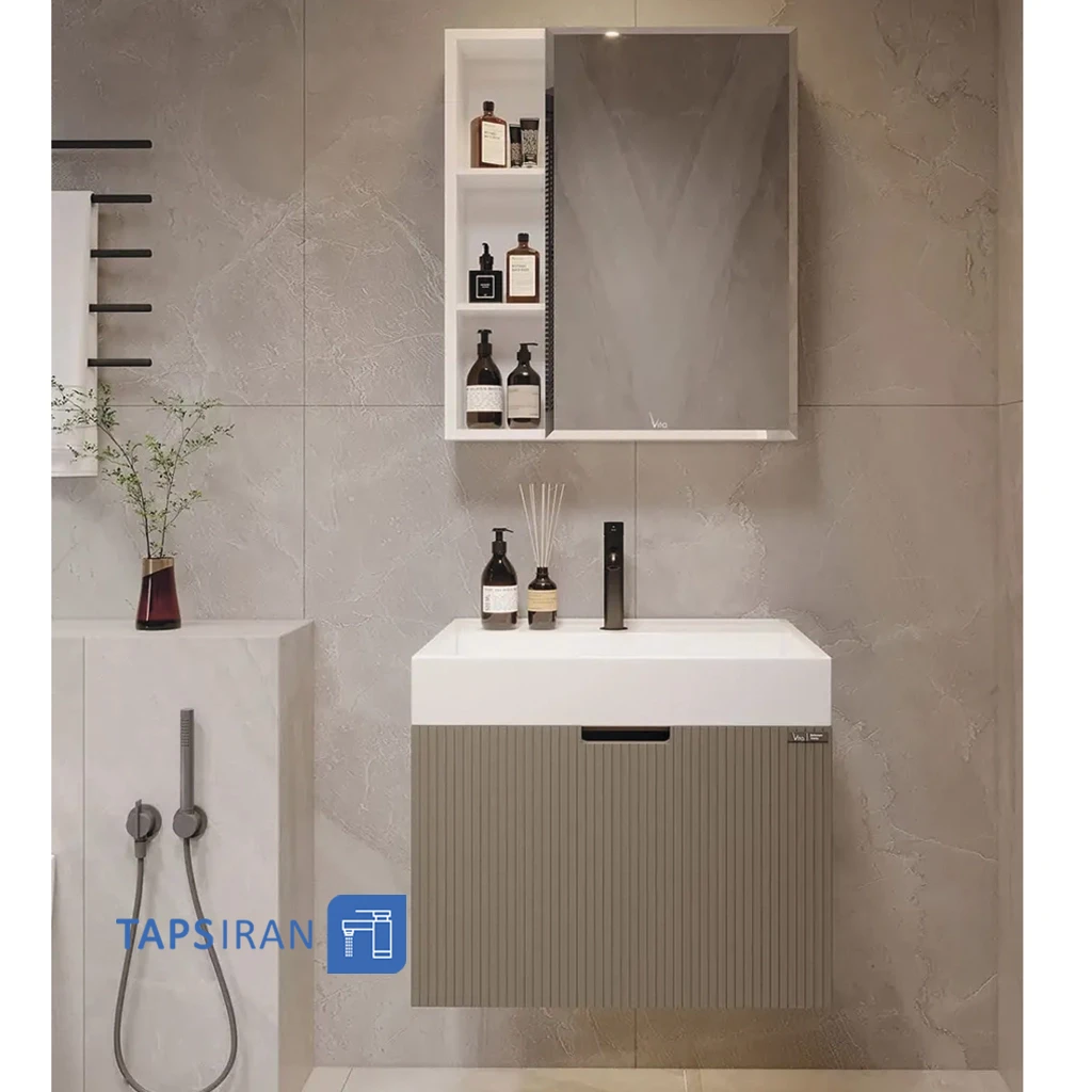 ست کابینت و روشویی و آینه ویتا مدل 3085