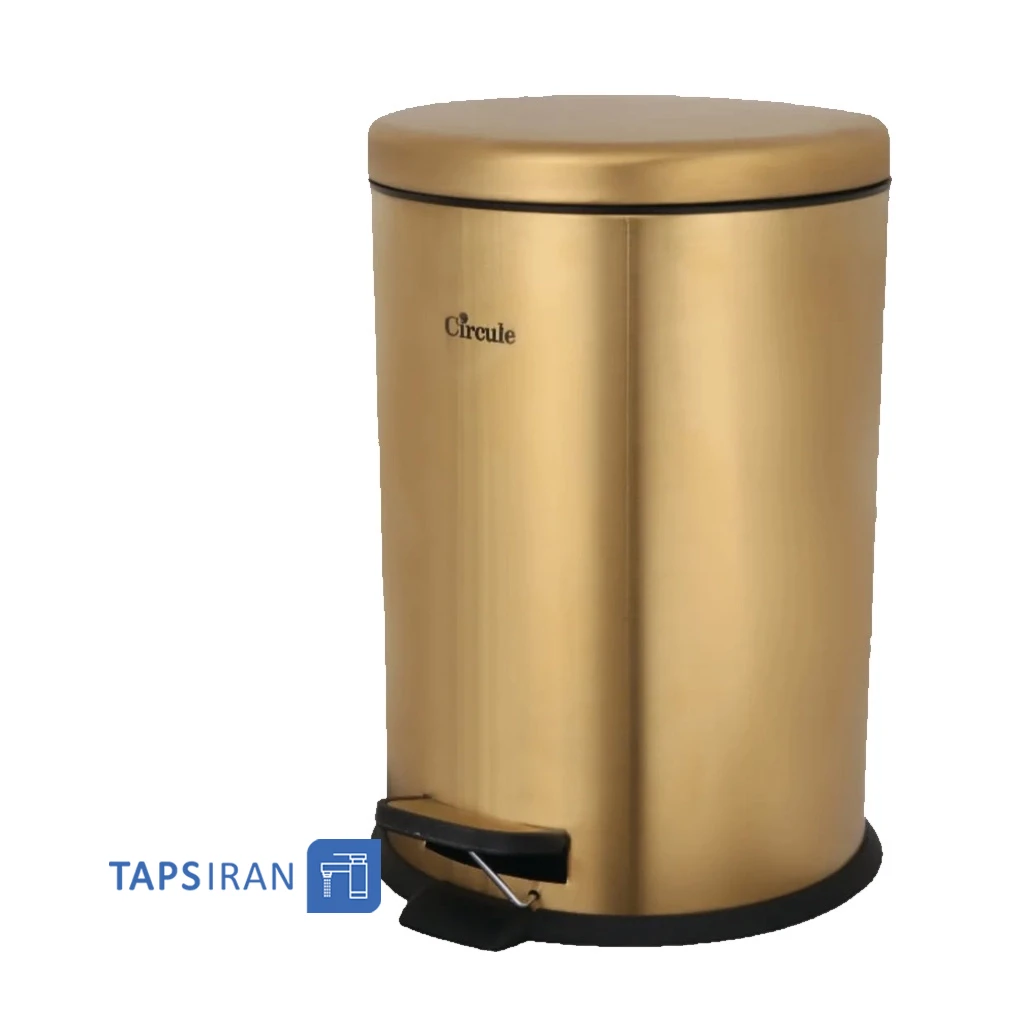 سطل استیل 20 لیتری سرکوله رنگ طلایی