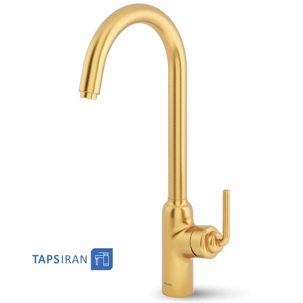 شیر ظرفشویی شودر مدل مودیکا طلایی مات
