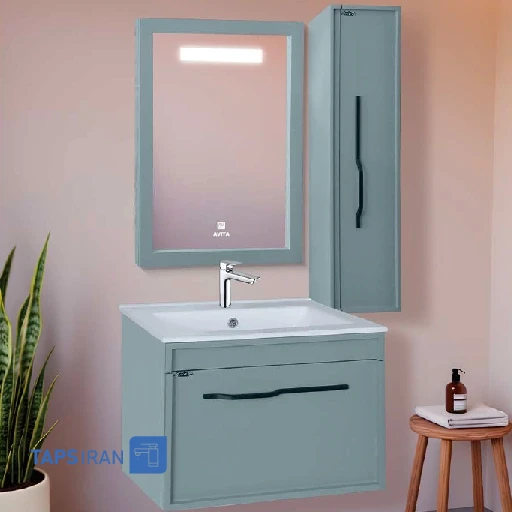 کابینت روشویی آویتا مدل آنیتا رنگ طوسی
