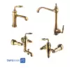 Owj Set Faucets Model FABIYAN Golden