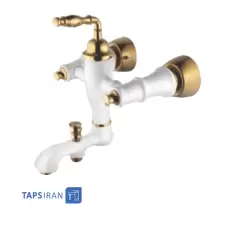 Owj Bath Faucet Model FABIYAN White Golden