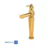 GHAHRAMAN Long Base Basin Faucet Model ARAS Golden