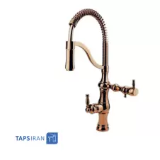 GHAHRAMAN Two Functions Sink Faucet Model ANTIQUE Golden Matte 