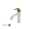 Zarsham Set Faucets Model BAMBO White Golden