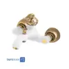 Zarsham Set Faucets Model BAMBO White Golden