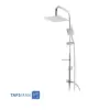 Zarsham Shower Set Two Finctions Model Rectangular Chrome