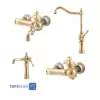 Zarsham Set Faucets Model VENIZ Golden