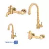 Teps Set Faucets ModelALMAS Golden