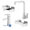 Teps Set Faucets Model FLAT ROSE