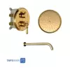 شیر حمام توکار مدل زیگموند تیپ 1 - BRASS