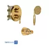 شیر حمام توکار شودر مدل زیگموند تیپ 2 - BRASS