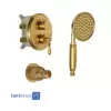 شیر حمام توکار شودر مدل زیگموند تیپ 2 - BRASS