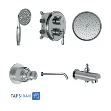 Shouder Concealed Bath Faucet Model Zigmond Type 4 - BRASS