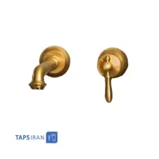 شیر روشویی توکار شودر مدل زیگموند دو تکه - BRASS