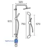 KWC Shower Set Two Parts Model ORACLE