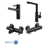 KWC Set Faucets Model AVA Black