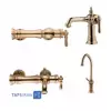 Shouder Set Faucets Model BIZANS Matte Gold