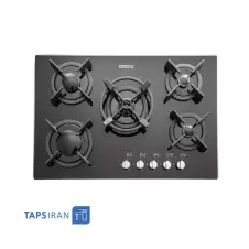 Steel Alborz 5 Flames Gas Hob Model G5701