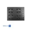 Steel Alborz 4 Flames Gas Hob Model G4561