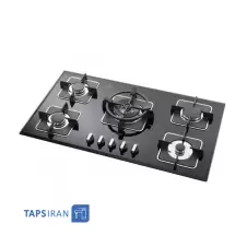 Steel Alborz 5 Flames Gas Hob Model G5910