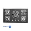 Steel Alborz 5 Flames Gas Hob Model G5910