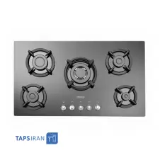 Steel Alborz 5 Flames Gas Hob Model G5954