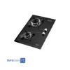 Steel Alborz 2 Flames Gas Hob Model G2302