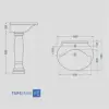 Golsar Basin  Model AQUA 58 With Base