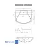 Golsar Counter Basin Kabinet PARMIS 50