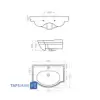 Golsar Counter Basin Kabinet Model NANCY 60
