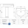 روشویی مروارید مدل دیانا 55 با پایه