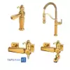 GHAHRAMAN Set Faucets Model  ARAS Golden