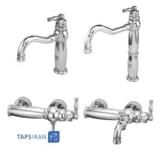 GHAHRAMAN Set Faucets Model ANTIQUE Chrome