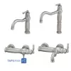 GHAHRAMAN Set Faucets Model ANTIQUE Chrome Matte