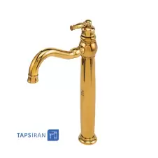 GHAHRAMAN Long Base Basin Faucet Model ANTIQUE Golden