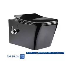 IRAN Flush Tank Bowl Wall Hung Model WHIRLPOOL Black